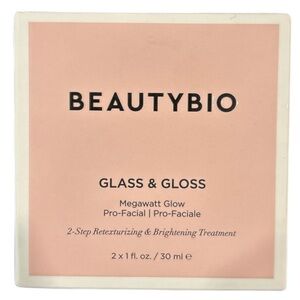 Beautybio Glass & Gloss 2 Step Retexturizing & Brightening Treatment 2 x 1 oz